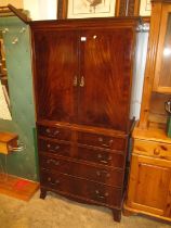 Mahogany Gentlemans Wardrobe, 83cm