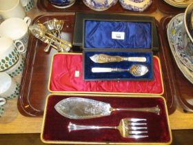 Cased Fish Servers, Cased Butter Knives etc