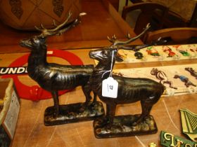 Two Deer Figures