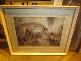 William Russell Flint, Signed Print, Question of Colour