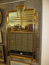 Gilt Frame Wall Mirror, 120x73cm