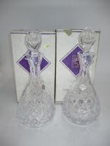 Pair of Edinburgh Crystal Decanters with Boxes