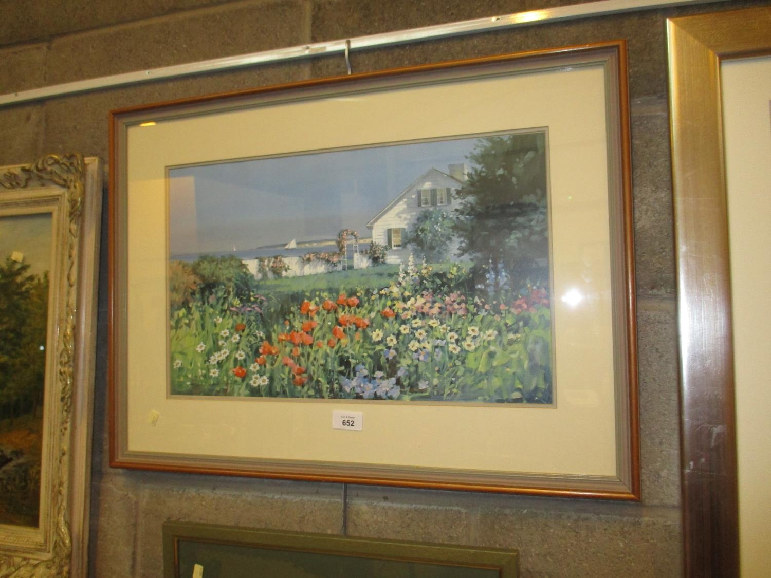 Print of a Cottage Garden