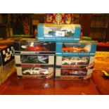 Seven Scalextric Racing Cars