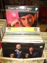 Box of LPs including Gilbert O' Sullivan, Peters & Lee