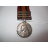 Victoria South Africa Medal with 3 Clasps, Transvaal, Orange Free State, Cape Colony, Presented to