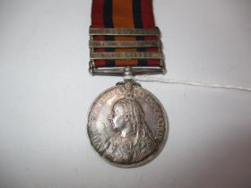 Victoria South Africa Medal with 3 Clasps, Transvaal, Orange Free State, Cape Colony, Presented to
