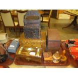 Parquetry Work Box, Victorian Work Box, Other Boxes etc