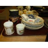 Royal Doulton John Peel Jug, Decorative Plates etc