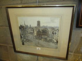Andrew Neilson, Watercolour, High Street Dundee, 30x37cm