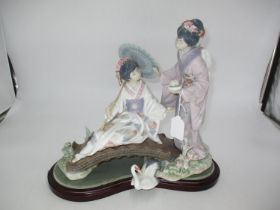 Lladro Figure Group Springtime in Japan No. 1445