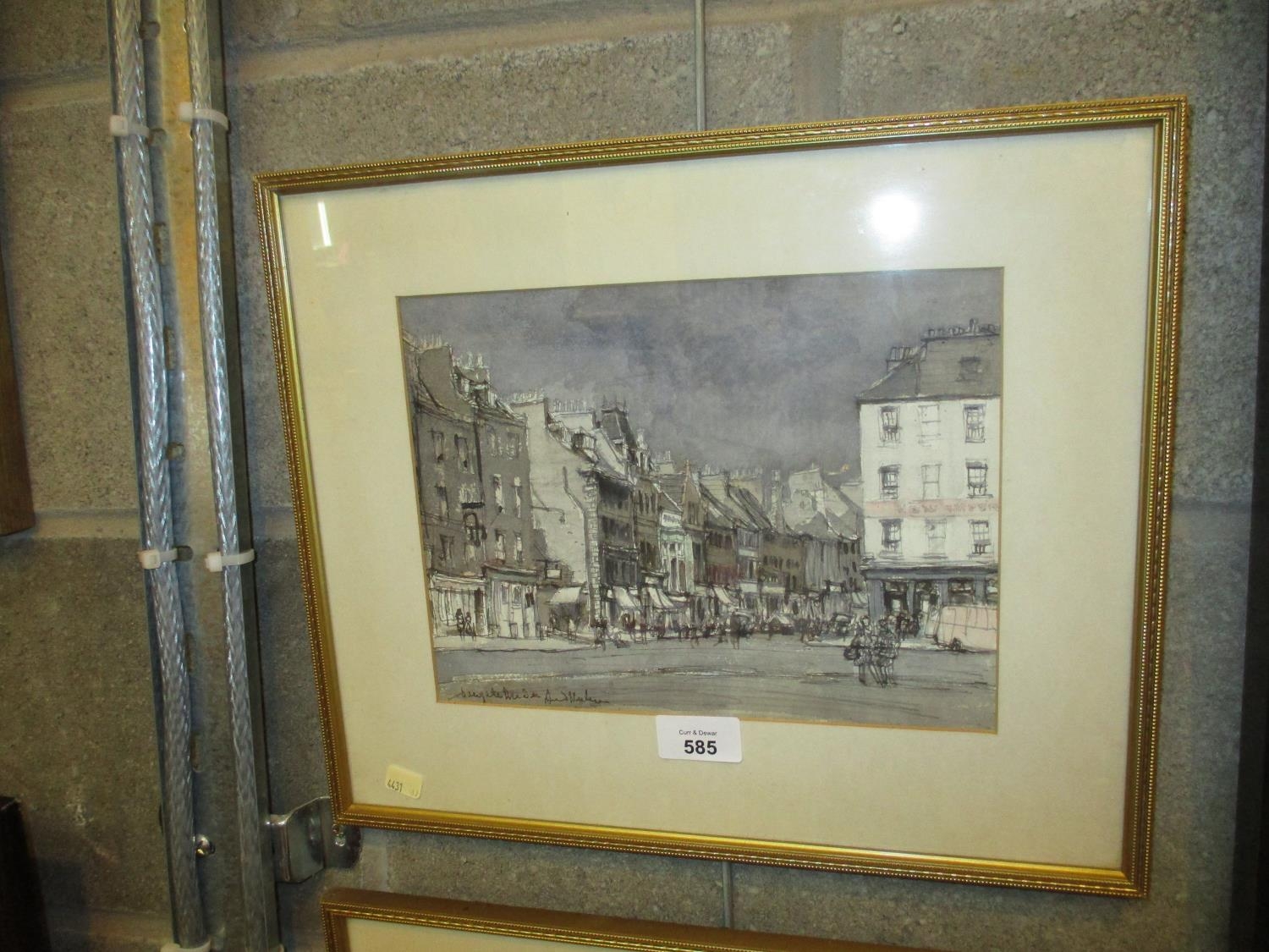 Andrew Neilson, Watercolour, Overgate Dundee, 19x25cm