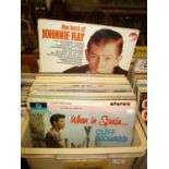 Box of LPs including Cliff Richard, Barbara Streisand