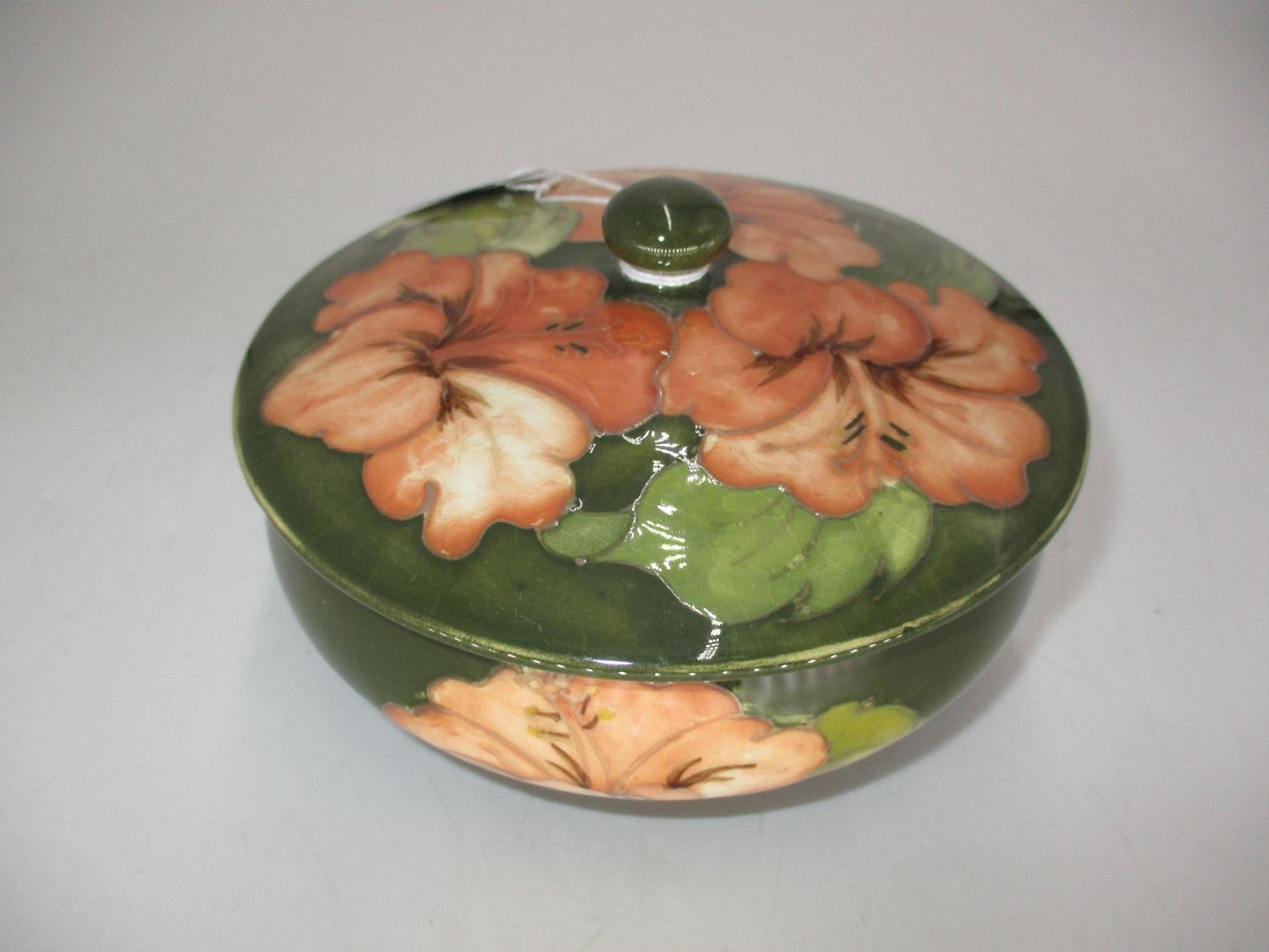 Moorcroft Pottery Powder Box, 15cm