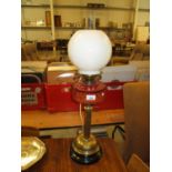 Victorian Oil Lamp, fitted electric