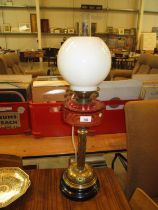 Victorian Oil Lamp, fitted electric