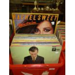 Box of LPs including The Searchers, Neil Sedaka