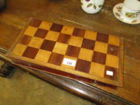 Wooden Draughts/Chess Box