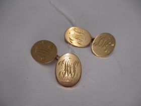 Pair of 9ct Gold Cufflinks, 7.24g