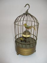 Birds in a Cage Clock