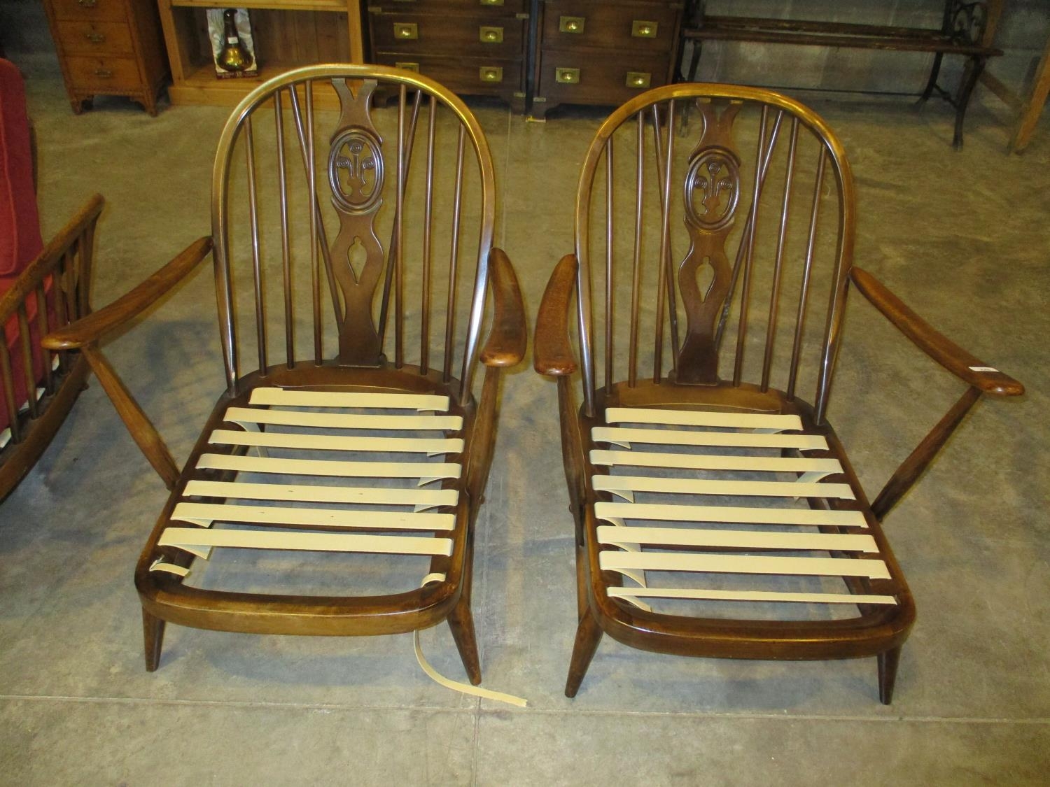 Pair of Ercol Lounge Chairs