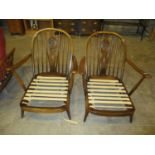 Pair of Ercol Lounge Chairs