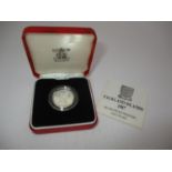 Royal Mint Falkland Islands 1987 Silver Proof Piedfort One Pound