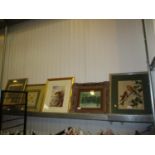 A. Thorburn Limited Edition Print, Chinese Needlework Picture and 3 Other Pictures