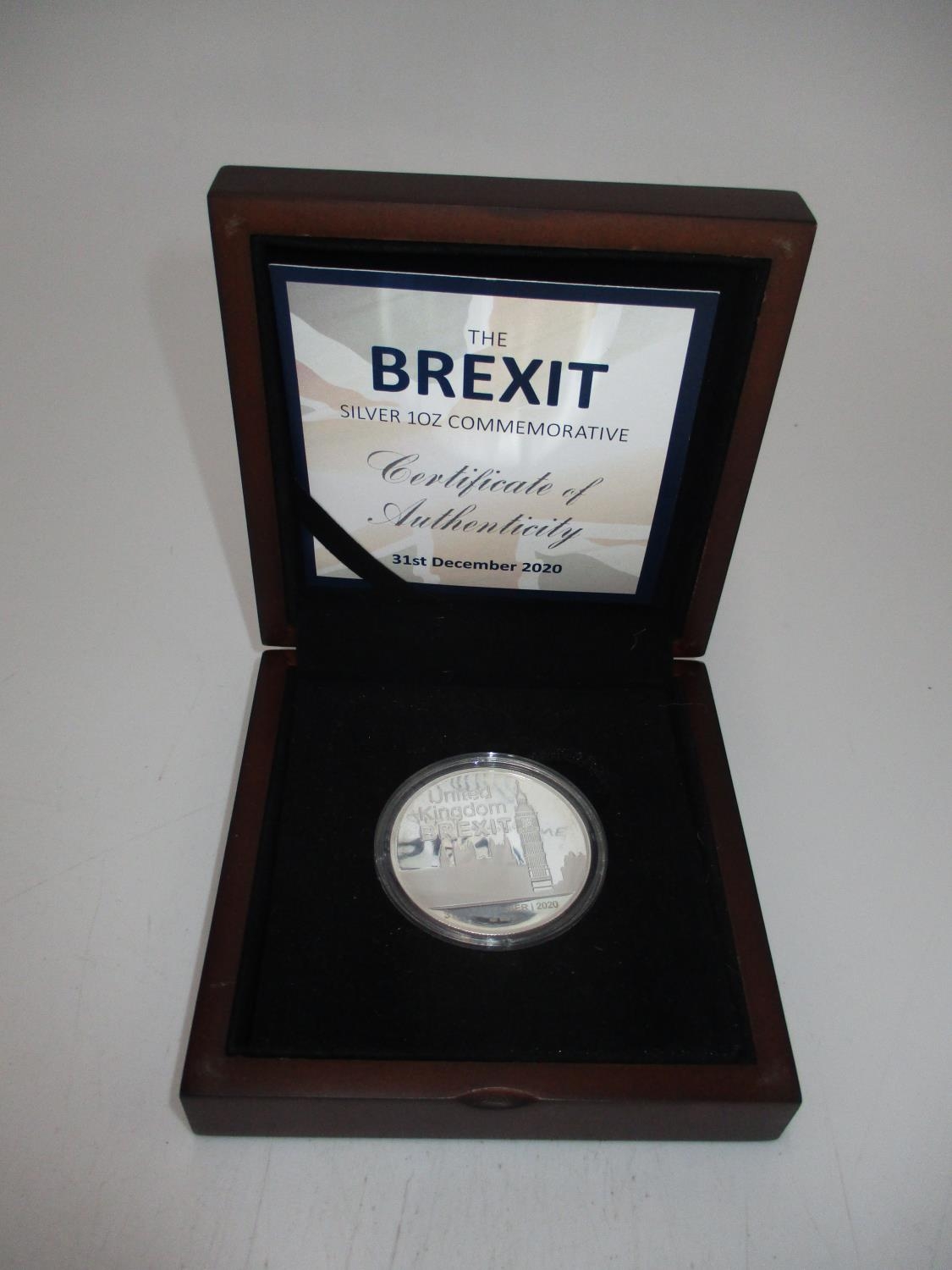 The Brexit Silver 1oz Commemorative Coin, No. 0151, 31st December 2020