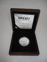 The Brexit Silver 1oz Commemorative Coin, No. 0151, 31st December 2020