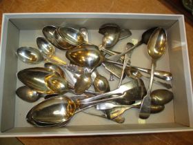 Collection of Georgian and Later Silver Spoons, 734g