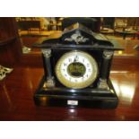 Victorian American Metal Cased Mantel Clock