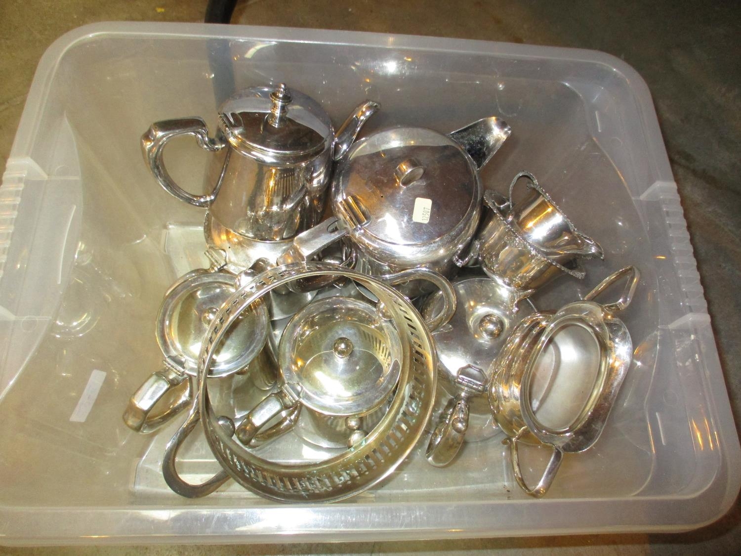 Box of Silver Plated Items