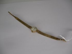Ladies Enicar 9ct Gold Bracelet Watch, 13.87g