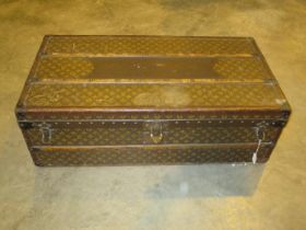 Louis Vuitton Cabin Trunk, Early 20th Century, covered in monogram canvas with Louis Vuitton label