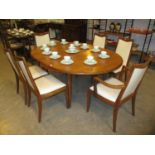 G Plan Teak Extending Dining Table with 6 Chairs