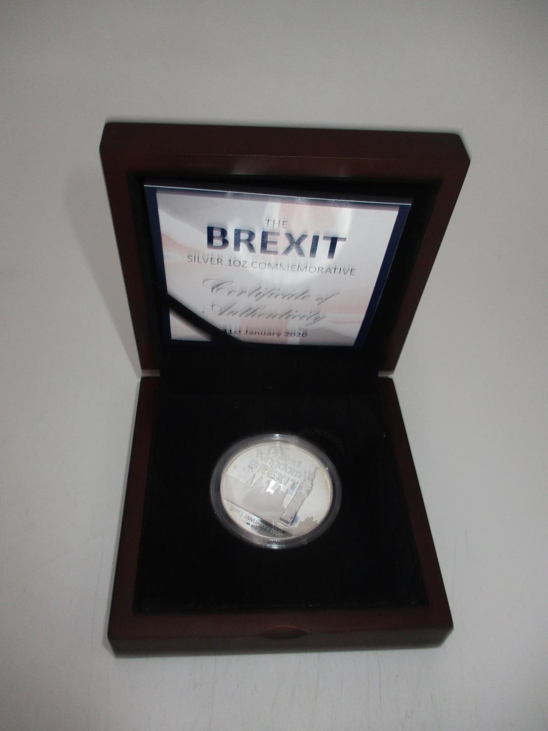 The Brexit Silver 1oz Commemorative Coin No. 1592, 31st January 2020