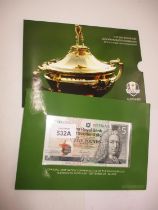 The 2014 Ryder Cup Commemorative £5 Bank Note