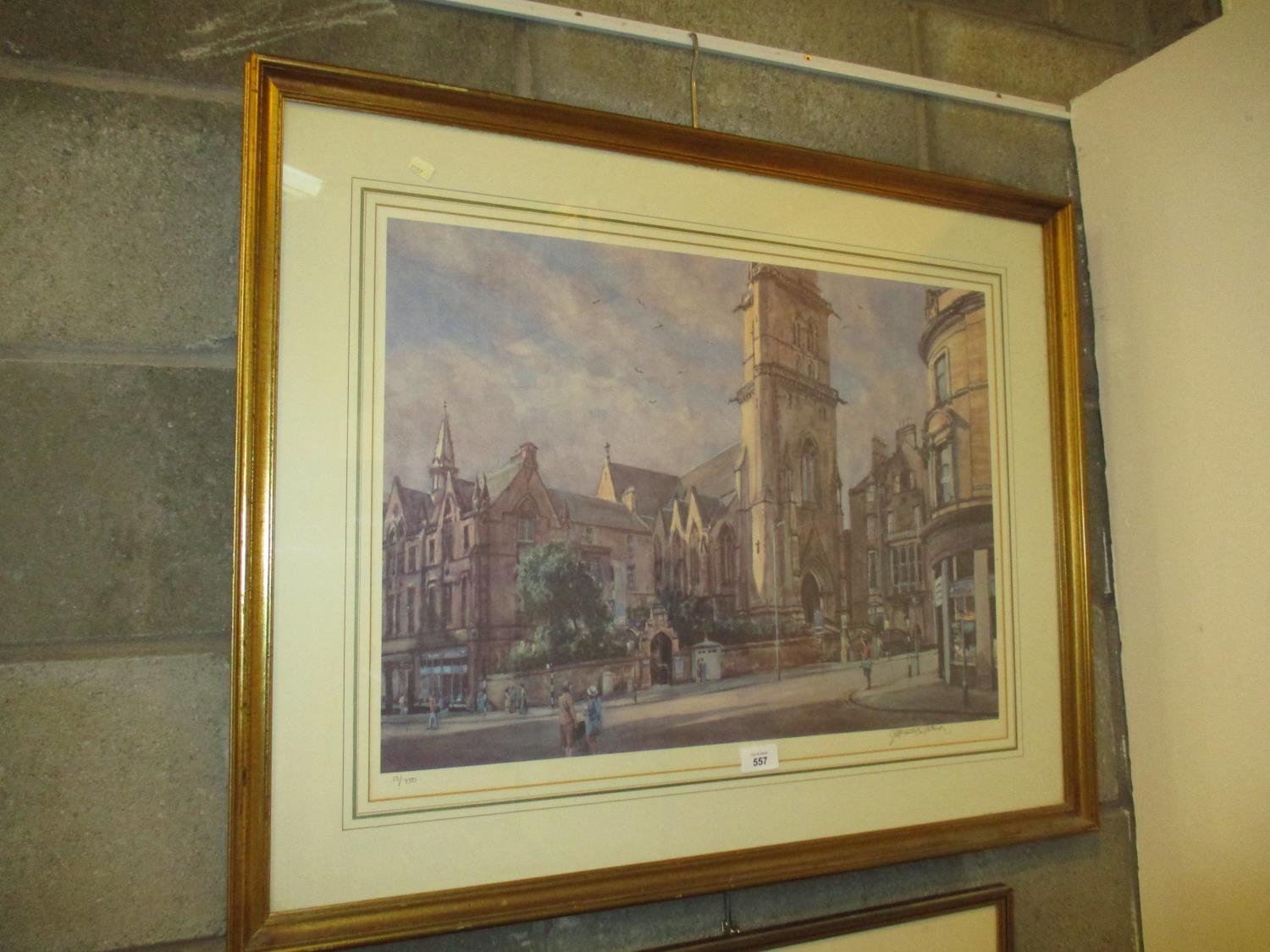 James McIntosh Patrick, Signed Print, St Pauls Cathedral Dundee, 13/750