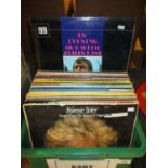 Box of LPs including Bonnie Tyler, The Seekers