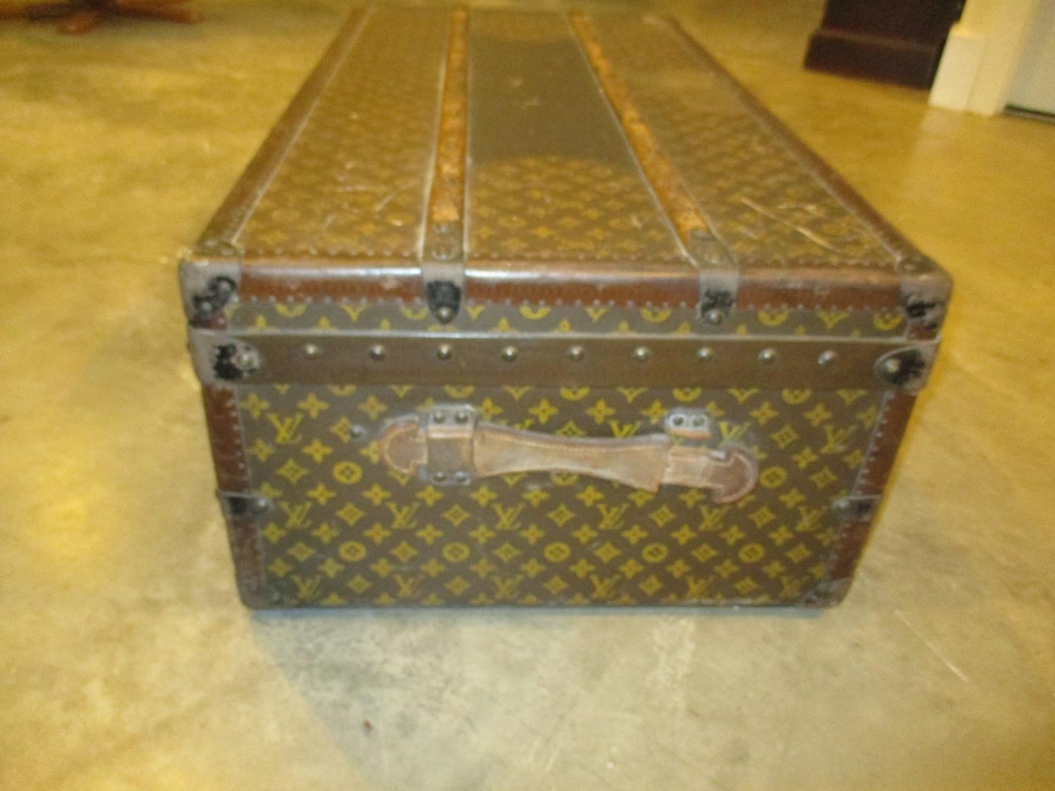 Louis Vuitton Cabin Trunk, Early 20th Century, covered in monogram canvas with Louis Vuitton label - Image 6 of 11