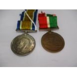 WWI Medal and Mercantile Marine Medal to George Prior