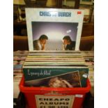 Box of LPs including Neil Diamond, Chris De Burgh