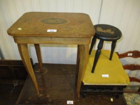 Sorrento Musical Work Table and 2 Stools
