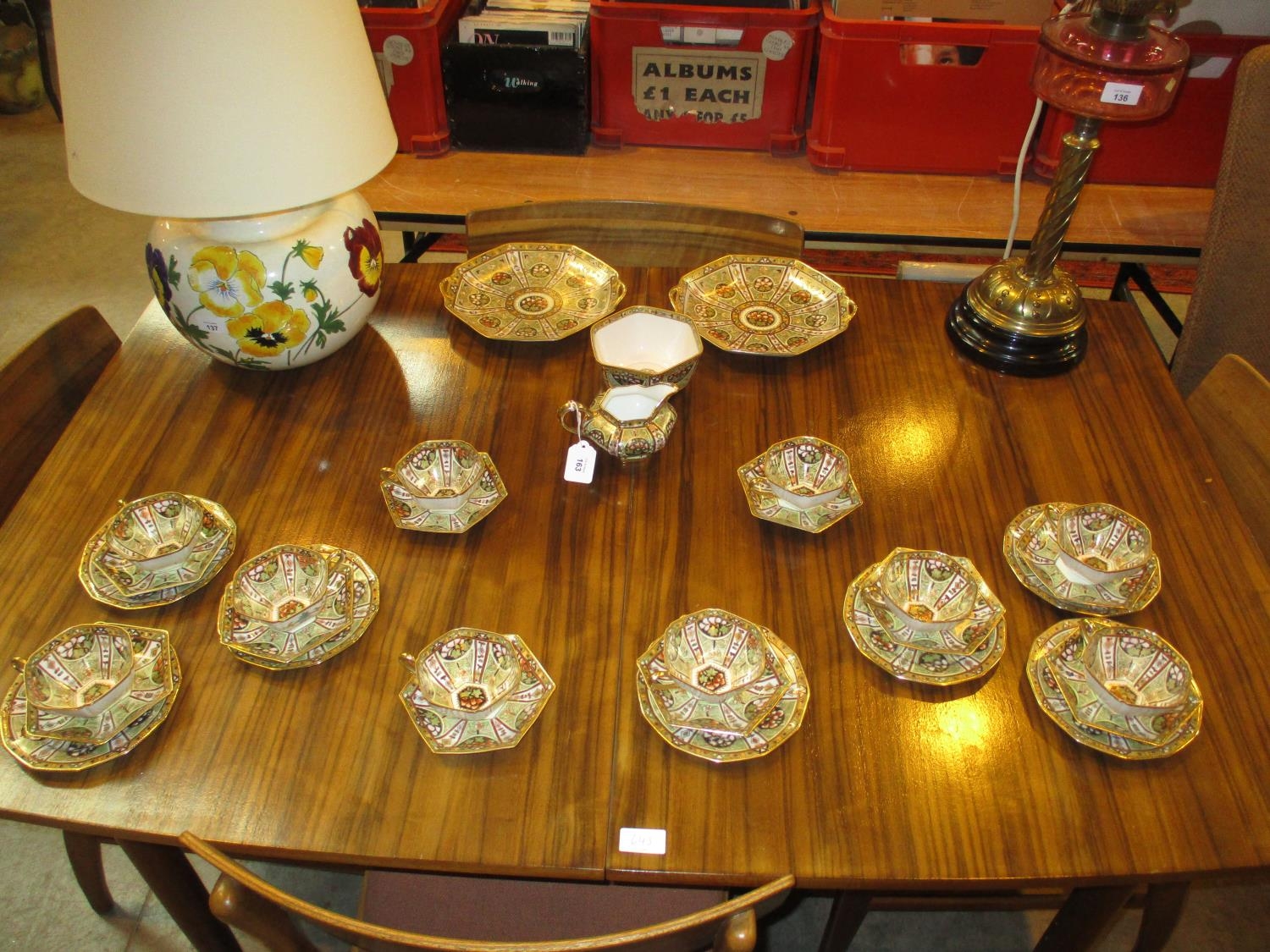 Noritake Porcelain Gilded and Coloured 31 Piece Tea Set