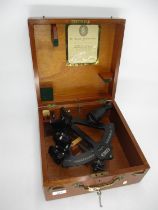 Cased Hezzanith Sextant No. Y350