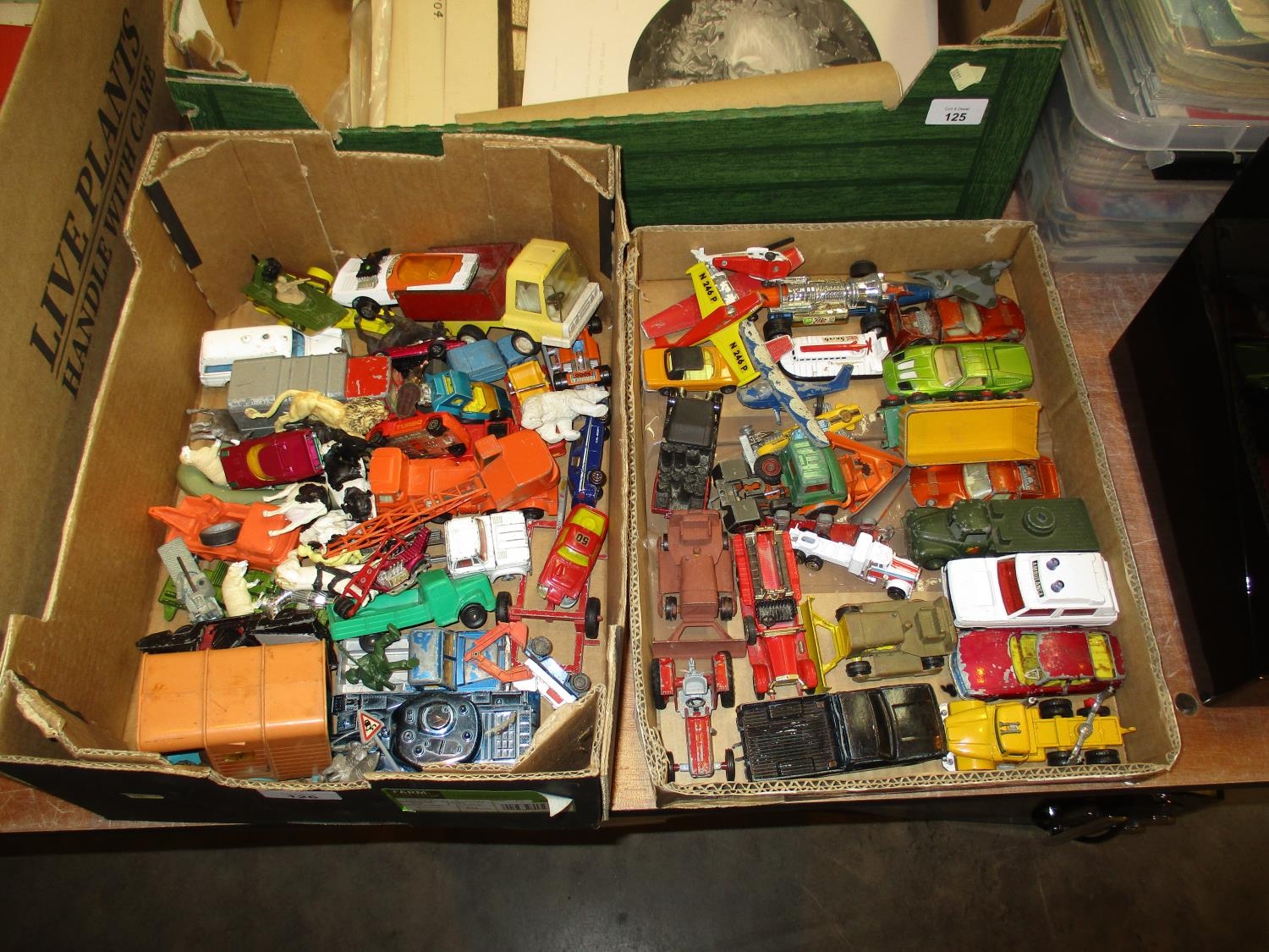 Two Boxes of Dinky and Corgi Vehicles