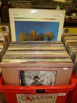 Box of LPs including Carpenters, Neil Diamond