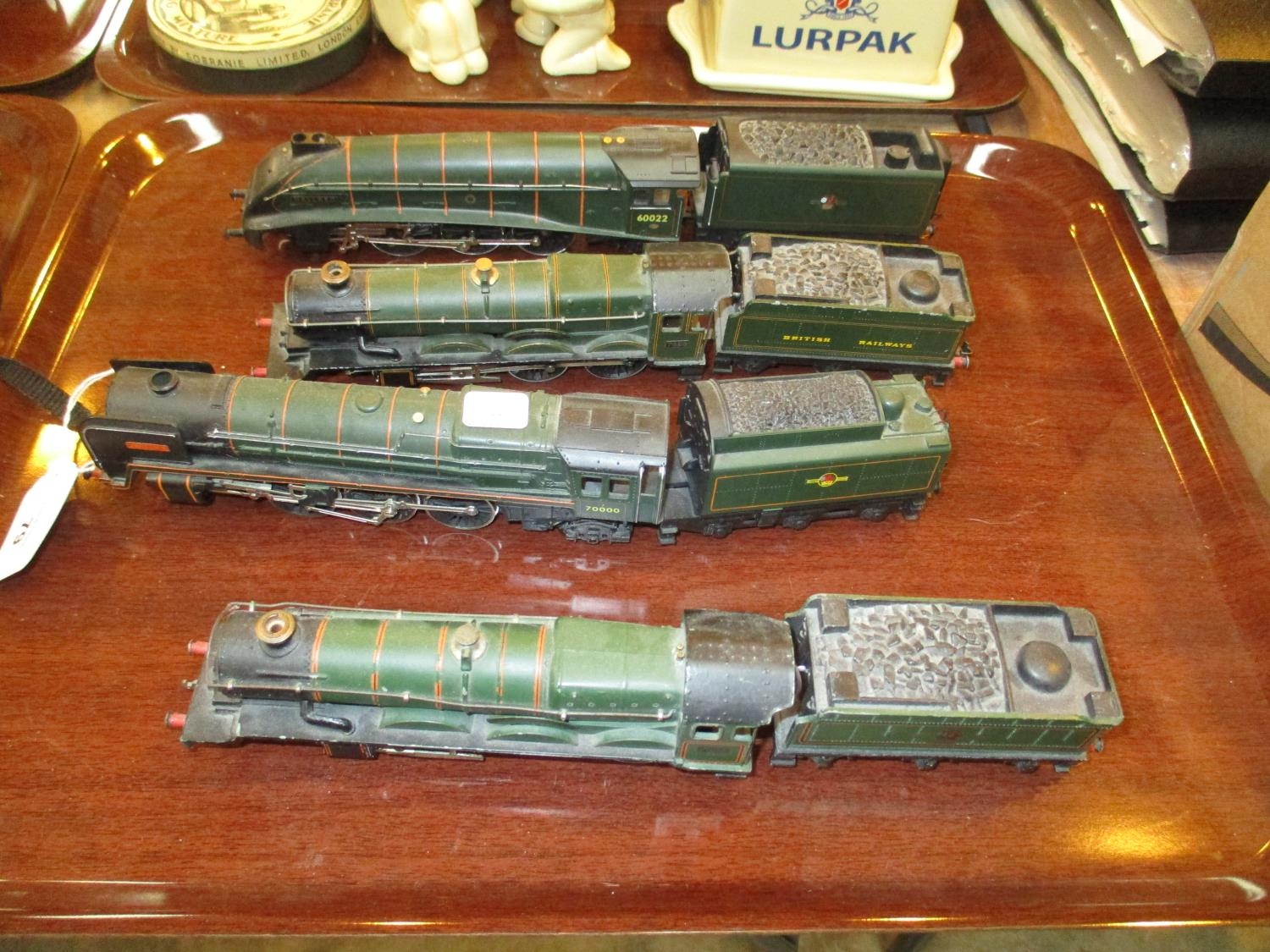 Three Trains - Clun Castle, Mallard, Britannia, Denbigh Castle