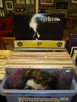 Box of LPs including Mica Paris, Cliff Richard